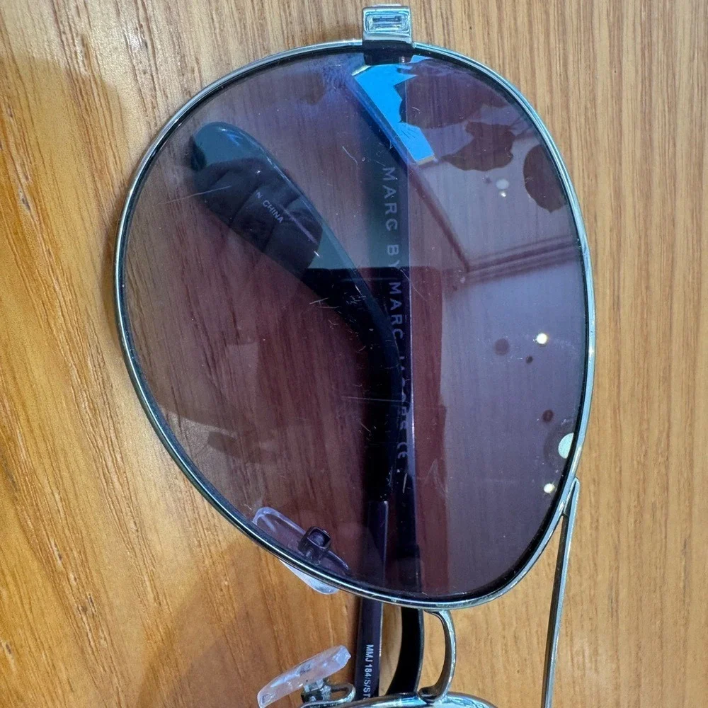 Marc By Marc Jacobs Black and Purple Aviator‎ Sunglasses